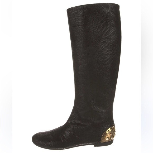 Giuseppe Zanotti Shoes - ✨🖤 Giuseppe Zanotti Black shiny textured
Leather Boot🖤✨